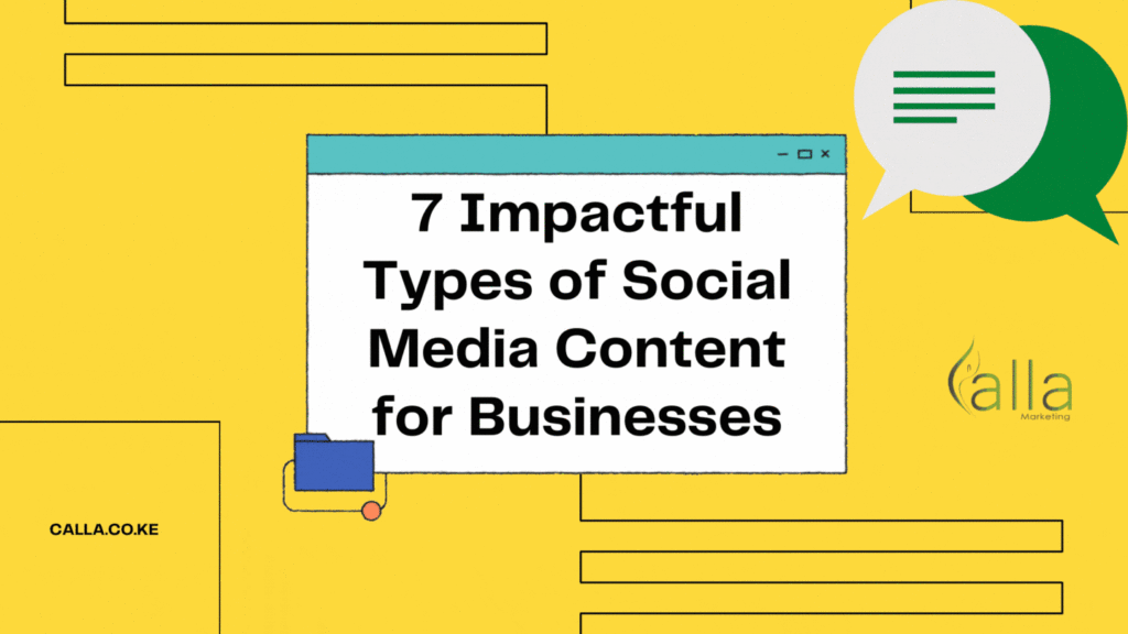 types of social media content for businesses